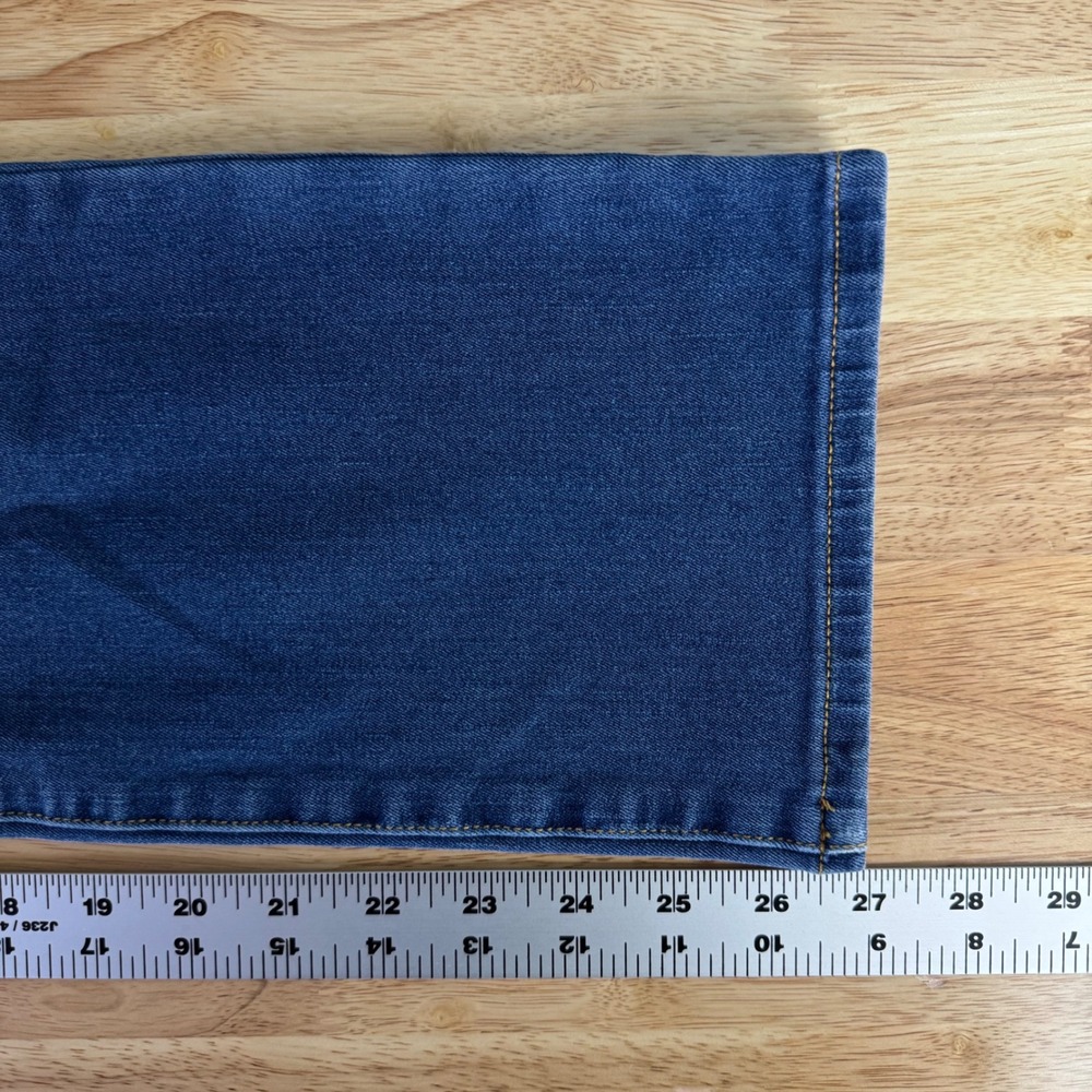 Betabrand Womens Small Petite Blue Yoga Stretch Denim Straight Leg Jeans Pants - Picture 9 of 9